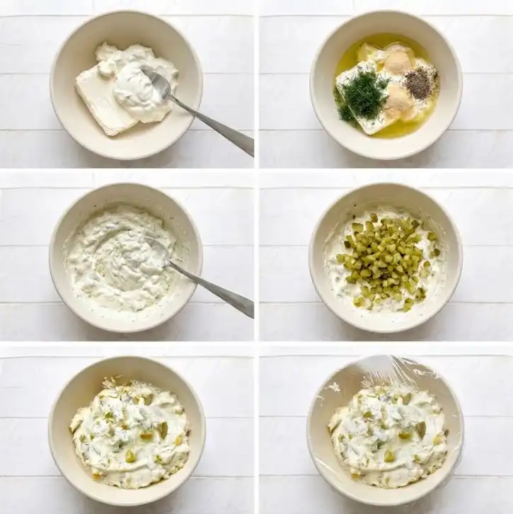 Dill Pickle Dip step by step
