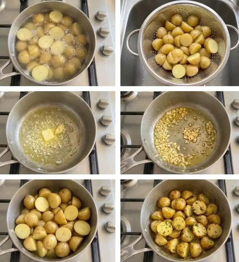 dill potato step by step