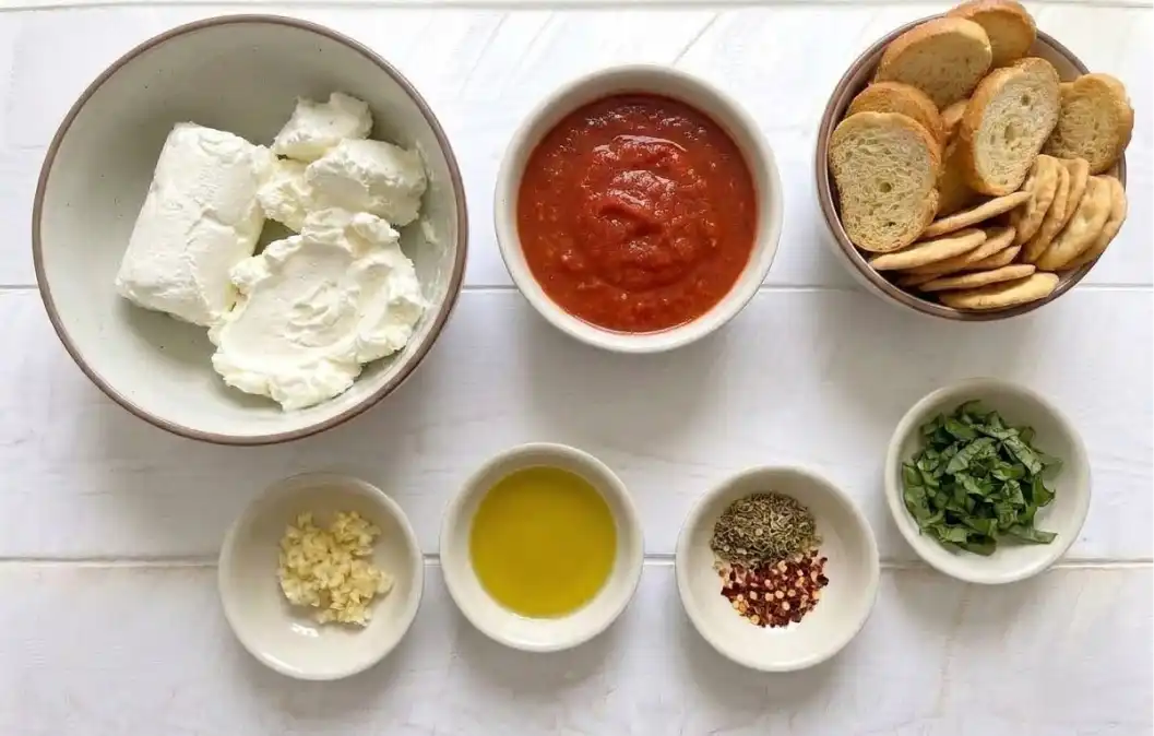 Goat Cheese Dip ingredients