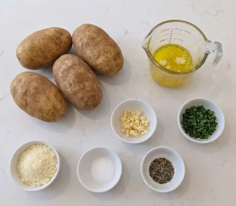 Hasselback Potato ingredients