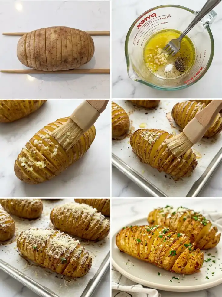 Hasselback Potato step by step