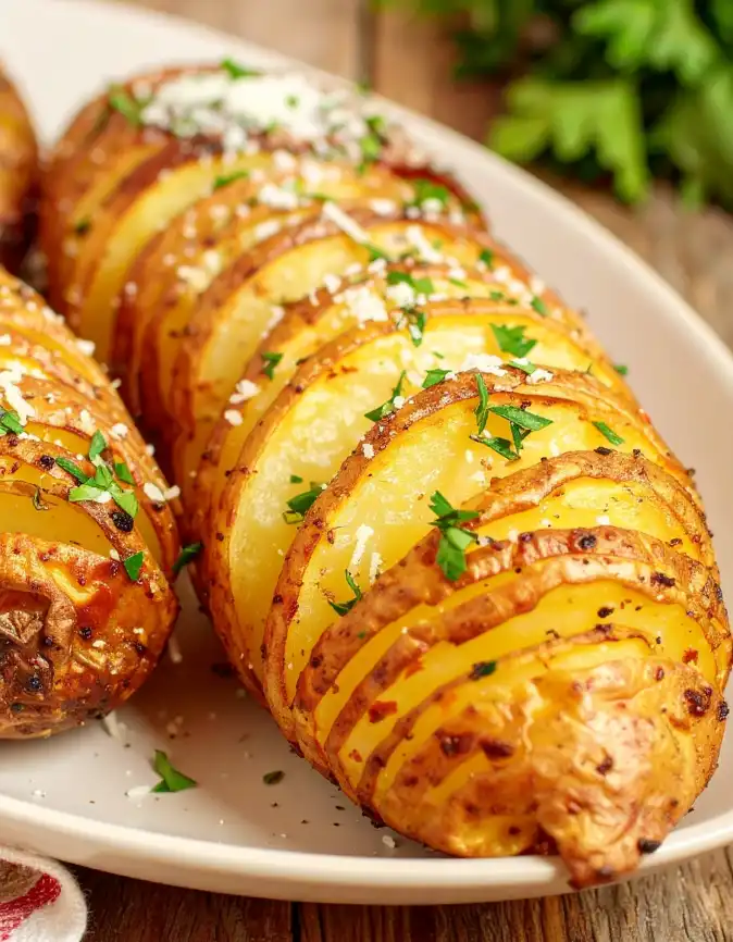 Quick and easy Hasselback Potatoes recipe