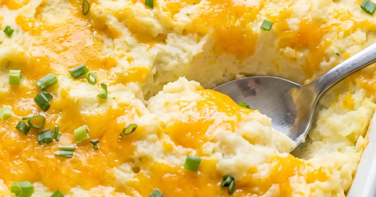 Cheesy Mashed Potato Casserole