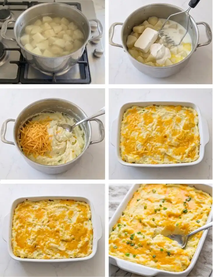 Baked Mashed Potatoes step by step