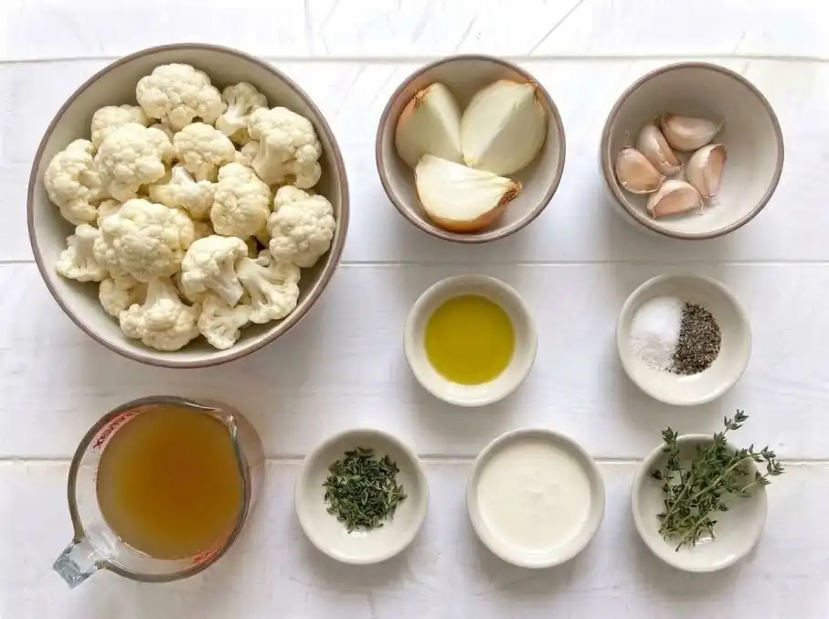 Cauliflower Soup ingredients