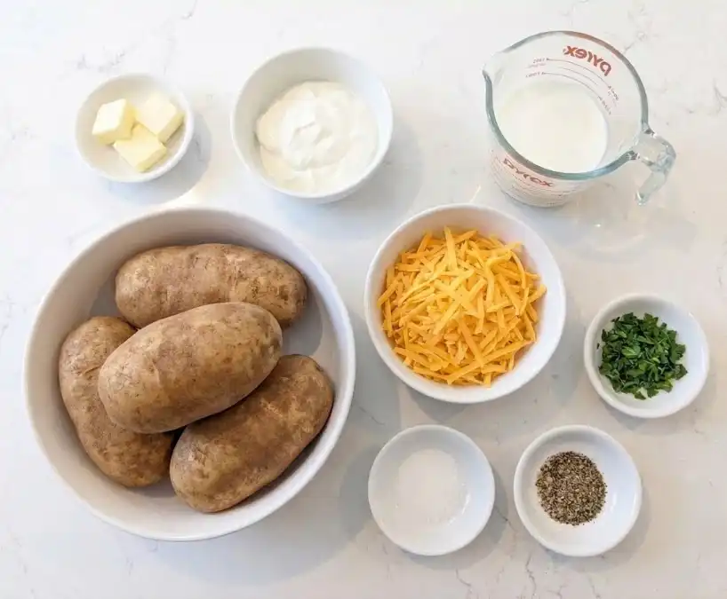 Twice Baked Potato ingredients
