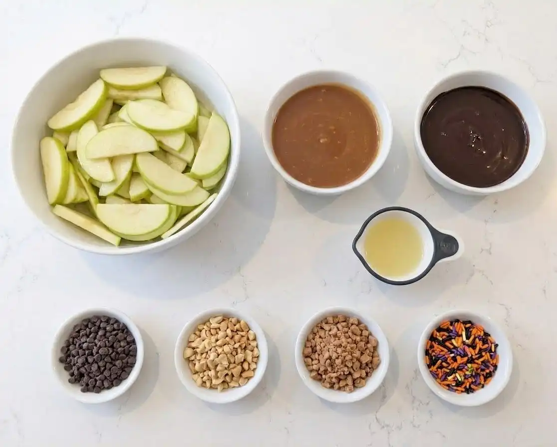 Caramel Apple Nachos ingredients