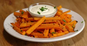 Carrot fries in the air fryer