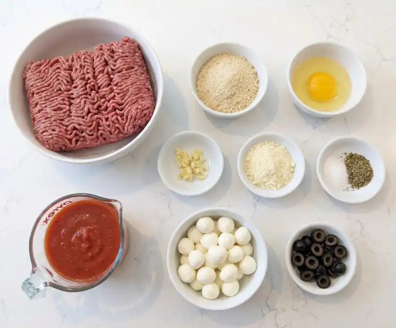 Halloween Meatball ingredients