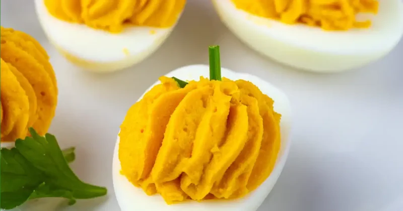 Best Pumpkin Deviled Eggs