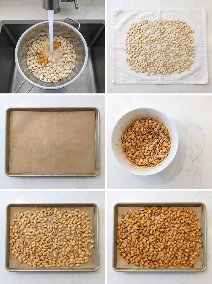 How to make Roasted pumpkin seeds