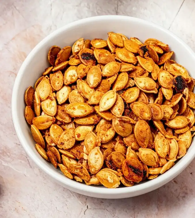 Roasted pumpkin seeds with paprika