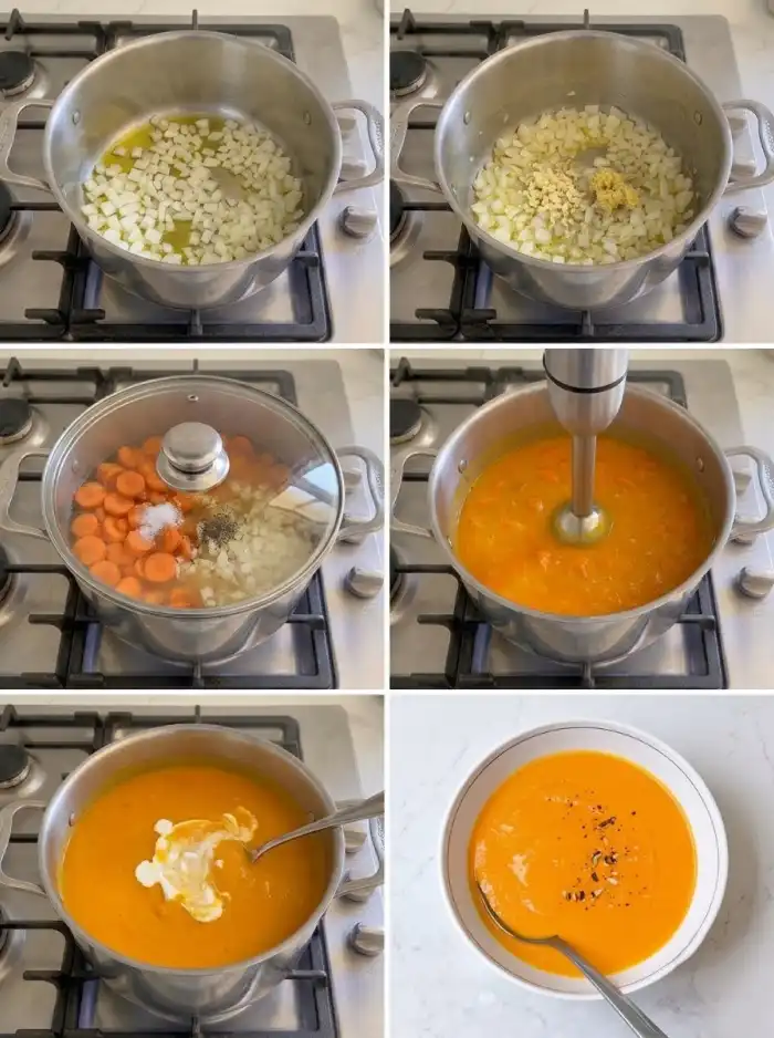 How to make carrot soup with ginger