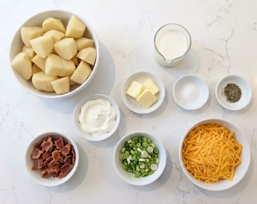 Loaded Mashed Potato ingredients