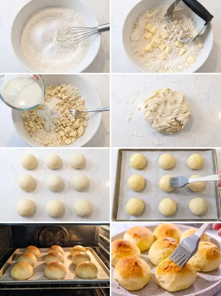 how to make dinner rolls without yeast